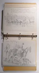 Ned Jacob, Sketchbook, Pencil on paper pages, total of 75 pages