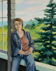 Elena Jahn, Self Portrait, 1974, Oil on canvas