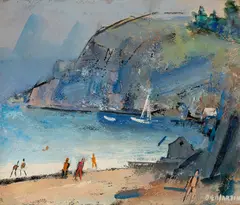 Joseph De Martini, Cove, c. 1942, Gouache on paper