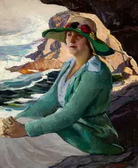 Abraham Bogdanove, "Pearl" Monhegan, c. 1935-42, Oil on canvas