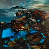Laurence Sisson, Summer Storm, Oil on masonite