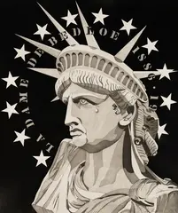 Robert Indiana, La Dame Noir, 1986, Etching and aquatint on paper