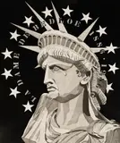Robert Indiana, La Dame Noir, 1986, Etching and aquatint on paper