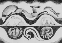 Dahlov Ipcar, Winter Secrets, Lithograph