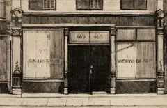 Richard Haas, OK Harris, 1971, Drypoint etching