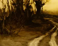 Dennis Sheehan, Old Forest Road, Oil on canvas