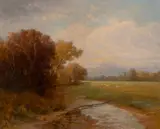 Nikolay Tysland Leganger, Afternoon at Tamworth, 1903, Oil on canvas