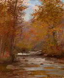 Daniel Francois Santry, Ammonoosuc River, Oil on canvas