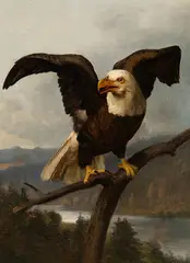 John Henry Dolph, Eagle, Oil on canvas