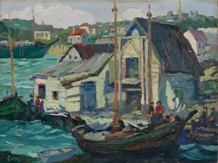 George Pearse Ennis, Eastport, Maine, Oil on board