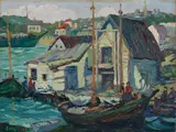 George Pearse Ennis, Eastport, Maine, Oil on board