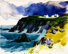 Edward Howard Betts, Land's End, 1984, Watercolor on paper