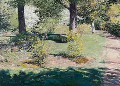 Paul Black, Garden Stroll, 1985, Oil on canvas