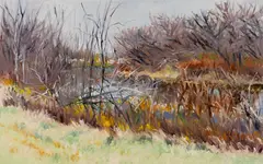 J. Thomas R. Higgins, October 27th, The Sandy River, 1995, Oil on linen
