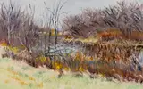 J. Thomas R. Higgins, October 27th, The Sandy River, 1995, Oil on linen