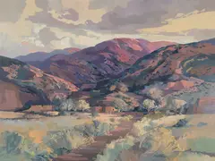 Laurence Sisson, La Puesta del Sol, 1991, Oil on panel