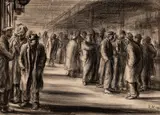 Reginald Marsh, The Bowery, 1928, Lithograph
