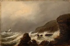 Clement Drew, Coast of Newport, 1888, Oil on canvas