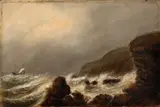 Clement Drew, Coast of Newport, 1888, Oil on canvas