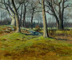 John Calvin Stevens, Woodland Grove, 1914, Oil on canvas