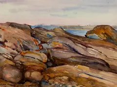 Egbert Cadmus, South Harpswell, Maine, 1921, Watercolor on paper