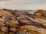 Egbert Cadmus, South Harpswell, Maine, 1921, Watercolor on paper