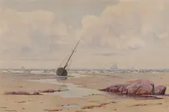 H. Peabody Flagg, Beached, Watercolor on paper