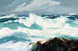 Bennet Bradbury, Storm Brewing, Oil on canvas