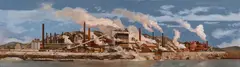 Robert Solotaire, Aliquippa, Pennsylvania, Oil on canvas