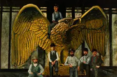 Robert Solotaire, We Have Finished the Eagle, Oil on board