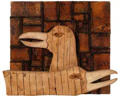 Bernard Langlais, Seaguls, Wood assemblage
