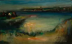Jean Liberte, Monhegan Island, Oil on board
