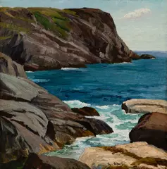 Theophile Schneider, "Blackhead" Monhegan, Oil on canvas