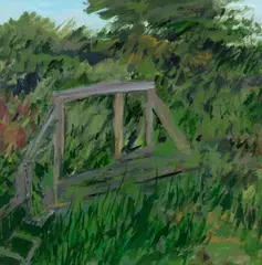 Frances Kornbluth, Juanita's Bridge #2, Oil on linen