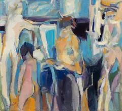 Elena Jahn, Figure 2, 1961, Oil on canvas