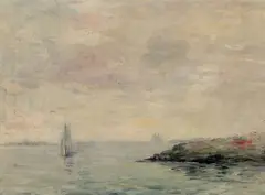 Hobart Jacobs, Christmas Cove Point, Oil on board