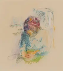 Wolf Kahn, Emily, c. 1963, Pastel on paper