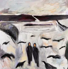Arthur DiMambro, Winter's Walk, 2003, Oil on panel