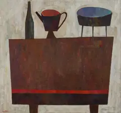 The Table by Joseph Gualtieri, c. 1945, Oil on canvas, sold Apr 2026