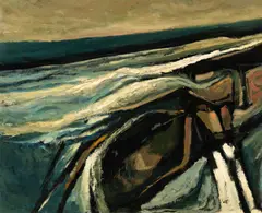 John Louis Laurent, Sky Before the Storm, 1962, Oil on board