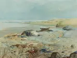 Laurence Sisson, Low Tide, Oil on masonite