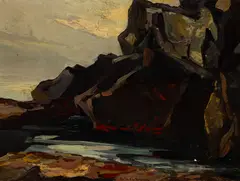 Abraham Bogdanove, Before the Storm, Oil on canvasboard