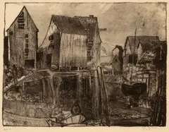Matinicus by George Bellows, 1916, Lithograph, sold Apr 2026
