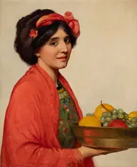 Lee Lufkin Kaula, The Fruit Bowl, Oil on linen