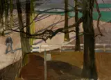 Charles Herbert Woodbury, At Laren (Netherlands), Oil on canvas