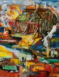 Ted Davis, New York, 1953, Oil on panel