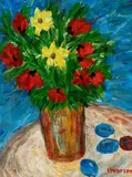 Ivan Ivarson, Flower Bouquet, Oil on canvas