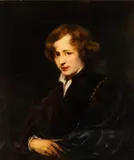 Johanna Kirsch, Recreation of Anthony Van Dyck's Self Portrait, Oil on canvas