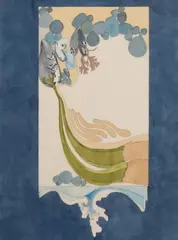 Betty Bryden, "Sea Box I" Ogunquit, Maine , Watercolor and ink on paper