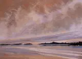 Lois Adams Goldstone, Pink Horizon, Pastel on paper